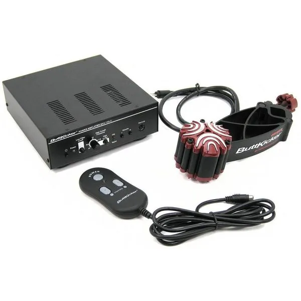 Sistema de vibração - ButtKicker Gamer2 - Preto/Vermelho - BK-GR-2