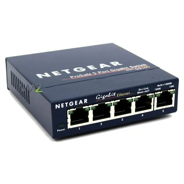 Switch 5 Portas - Gigabit - Netgear ProSafe Desktop - Azul - GS105v4