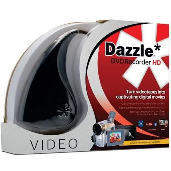 Captura de Vídeo - USB - Pinnacle Dazzle DVD Recorder HD - Preto - DVCPTENAM