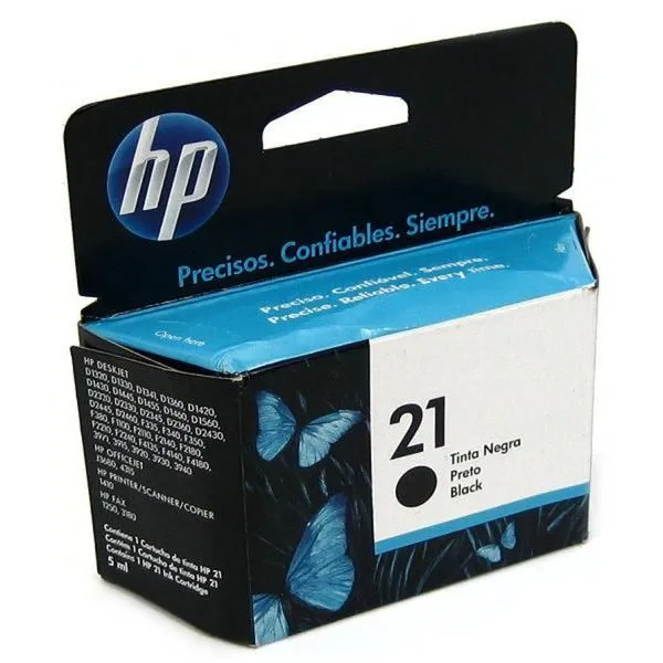 Cartucho de Tinta - HP 21 - Preto - C9351AB
