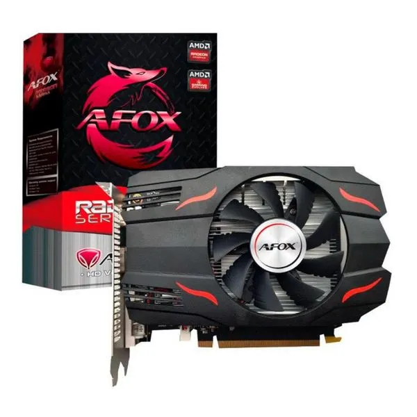 Placa de vídeo - AMD Radeon RX 560 (4GB / PCI-E) - Afox AFRX560D- 4096D5H4 V3 (cooler único)