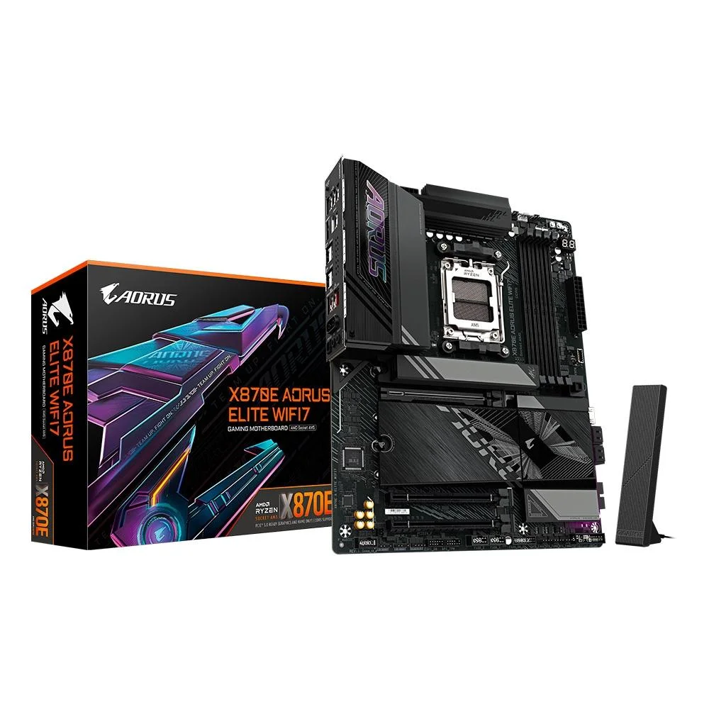 Placa-Mãe Gigabyte X870E AORUS ELITE WIFI7 AMD AM5 ATX DDR5