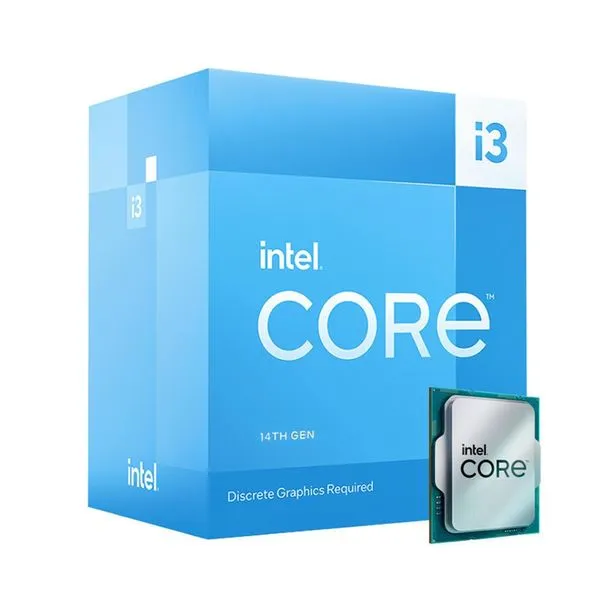 Processador Intel Core i3-14100F 14ª Gen (LGA1700, 3.5GHz, 4 Cores) - BX8071514100F