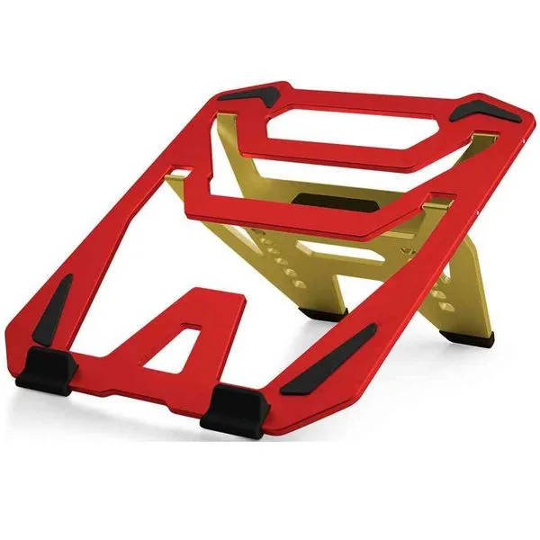 Suporte p/ Notebook (15.6pol) - C3 Tech NBC-200RGD (Vermelho/Dourado, Aluminio)