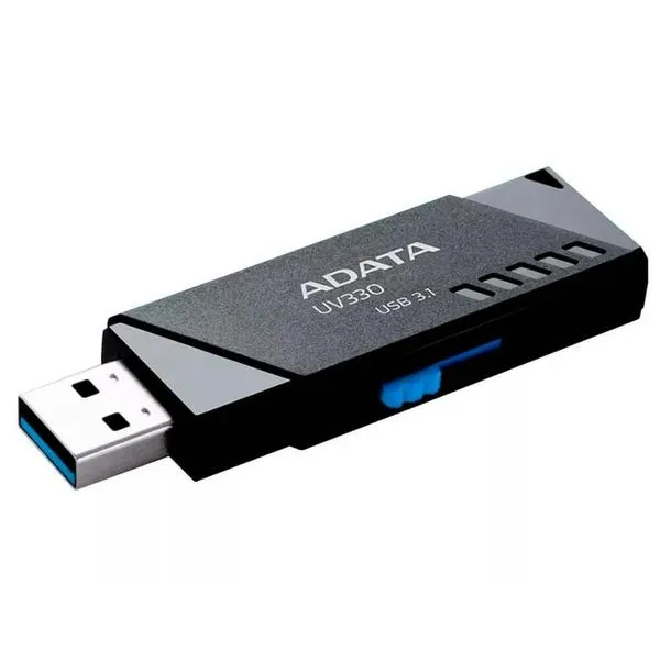 Pendrive USB 3.0 - UV330 64GB - Adata - AUV330-64GB-RBK