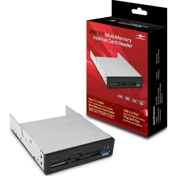 Leitor de Cartao Interno Vantec USB 3.0 Multi-Memory - UGT-CR935