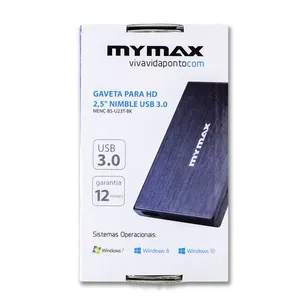 Gaveta Externa 2.5pol SATA > USB 3.0 - Nimble Mymax - Preto - MENC-BS-U23T-BK