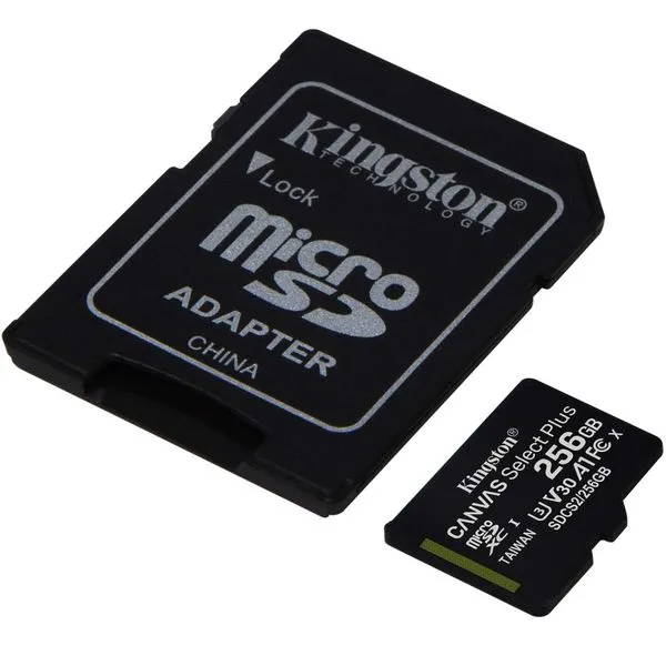 Cartão de Memória - microSDXC - 256GB - Kingston Canvas Selec Plus - Classe 10 - SDCS2/256GB