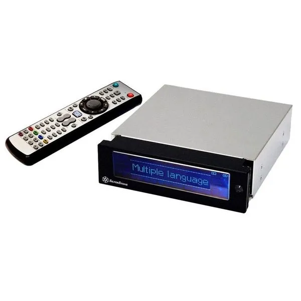 Painel Multifuncao Silverstone MFP51 Multi-media System LCD Display - Preto - MFP51B