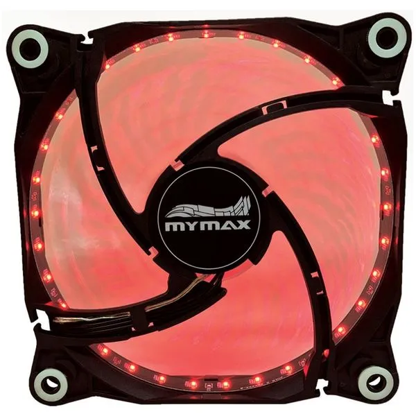 Cooler Gabinete - 12cm - Mymax Storm 2 - MYC/FC-12025-33/RD - Preto (Led Vermelho)
