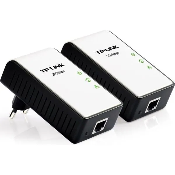 Adaptador Powerline - TP-Link Kit Inicial Mini Multi-Streaming AV200 - Branco/Cinza - TL-PA211KIT