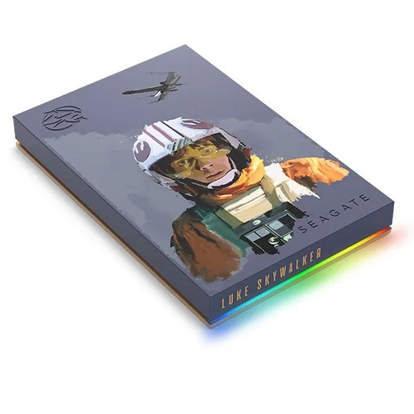 HD Externo Portátil 2TB USB 3.2 Seagate Luke Skywalker Drive Special Edition FireCuda - STKL2000412 (Rescue, RGB)