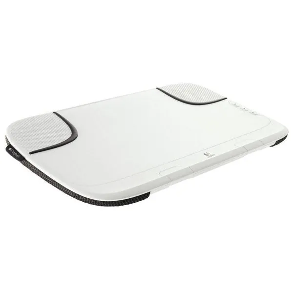 Base p/ notebook - Logitech Speaker Lapdesk N550 - Branca/Marrom - 939-000322