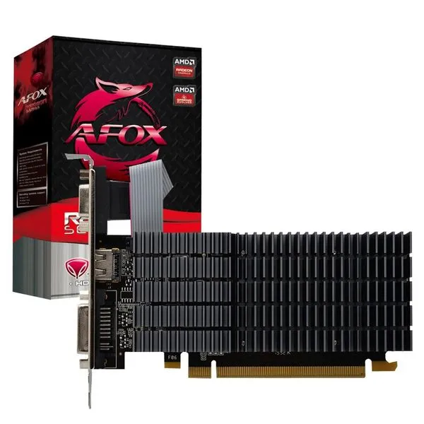 Placa de vídeo - AMD Radeon R5 220 (1GB / PCI-E) - AFOX - AFR5220-1024D3L9-V2