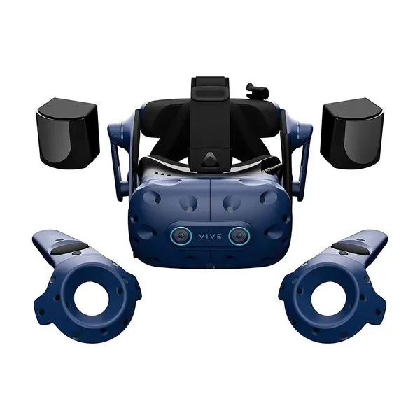 HTC VIVE Pro Eye - Virtual Reality System (Realidade Virtual, Kit com 2 controles e 2 base stations) - 99HARJ000-00