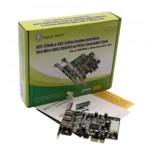 Controladora Firewire 400/800 PCI-E Syba - SY-PEX30016 (2 portas 1394B + 1 porta 1394A)