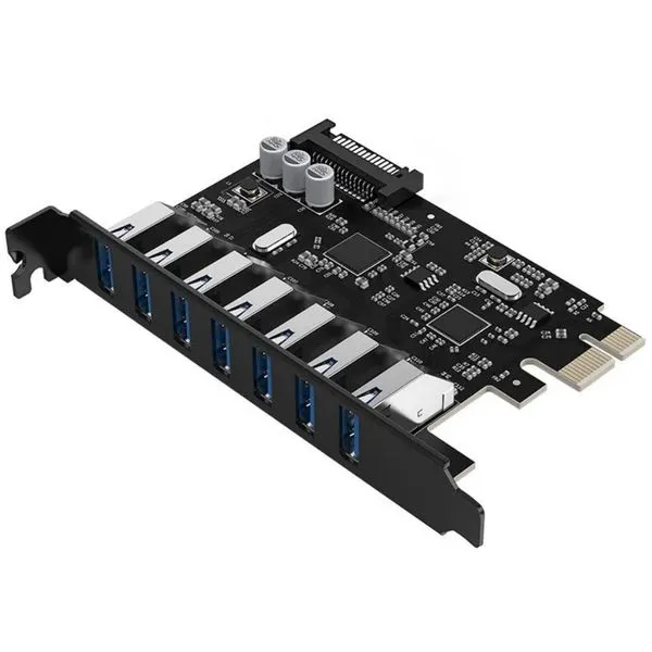 Controladora USB 3.0 PCI-E ORICO SuperSpeed 7 portas - PVU3-7U