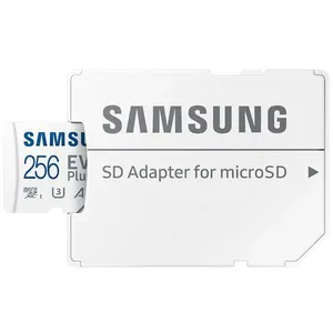 Cartão de memória microSDXC 256GB Samsung EVO Plus (UHS-I, U3, A2, V30 c/ Adaptador SD) - MB-MC256KA/AM