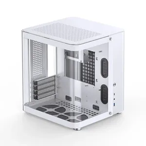 Gabinete ITX/M-ATX - JONSBO TK-1 (Vidro lateral, USB-C) - Branco