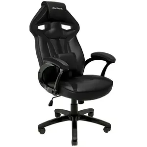 Cadeira Gamer Mymax MX1 MGCH-8131/BK (Preto, até 120kg, altura ajustável)