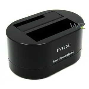 Doca 2.5pol/3.5pol SATA > USB3.0 Bytecc - Preta - T-200U3