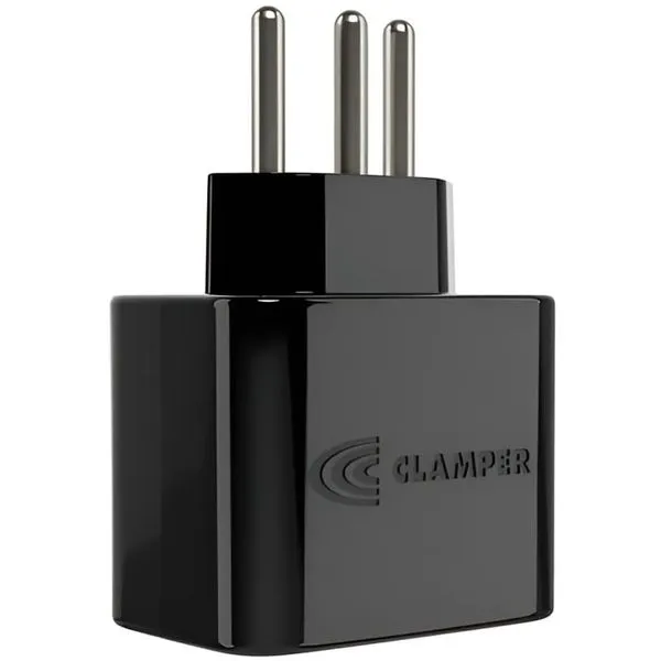 DPS - 1 tomada - iClamper Pocket LCF (3P - 10A) - Preto - 028506