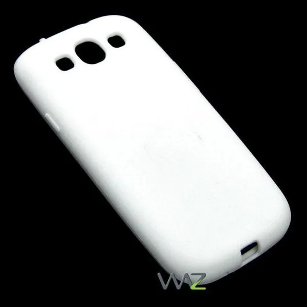 Capa de proteção (p/ Galaxy S III) - Soft Skin Silicone Gel Case - Branca