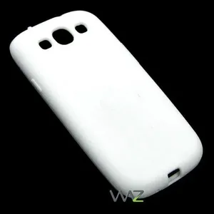 Capa de proteção (p/ Galaxy S III) - Soft Skin Silicone Gel Case - Branca