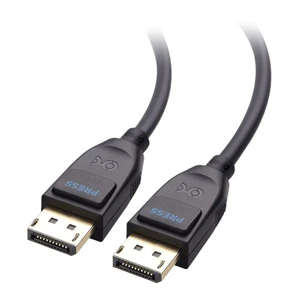Cabo de Vídeo - Displayport 2.1 - 2m - Cable Matters - Preto - 102065-2m