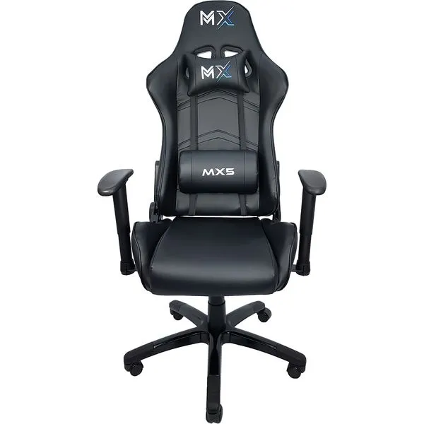 Cadeira Gamer Mymax MX5 MGCH-MX5/BK (Preta, até 150kg, encosto e braços ajustáveis)