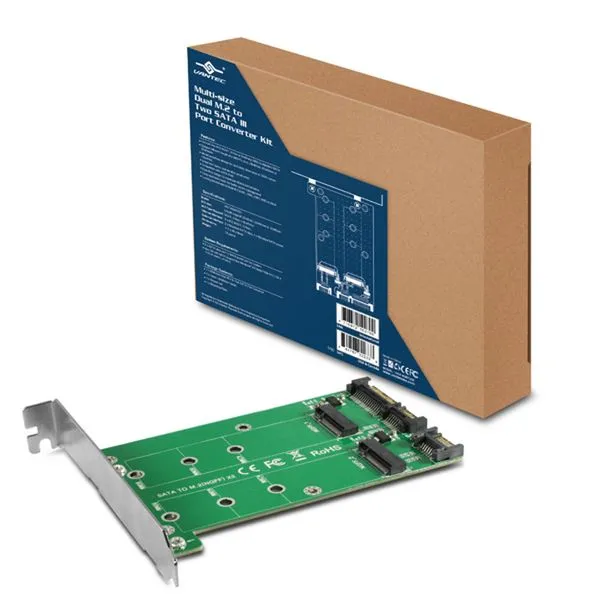 Controladora M.2/ 2x SATA III - PCI-E - Vantec UGT-M2ST220