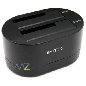 Doca 2.5pol/3.5pol - SATA > USB2.0/e-SATA - Bytecc Stand Alone Duplicator - Preto - T-203BK