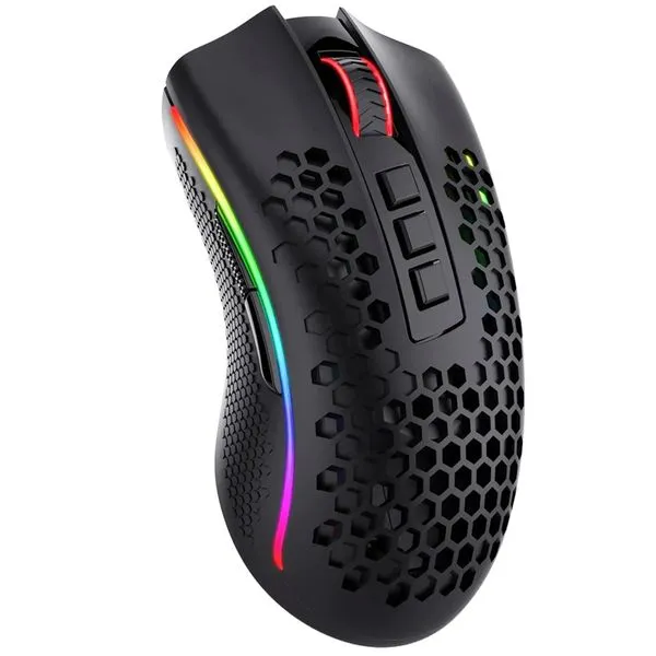 Mouse Gamer - USB - Redragon Storm Pro RGB Wireless - Preto - M808-KS