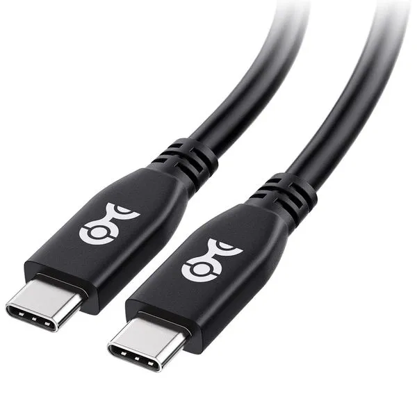 Cabo de dados - USB-C > USB-C 80cm - Cable Matters 201304-BLK-0.8m (Preto, 40Gbps, USB4, 8K Video, 100W, Thunderbolt 4)