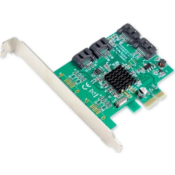 Controladora SATA - PCI-E - IOCrest - SI-PEX40064 - 4 canais