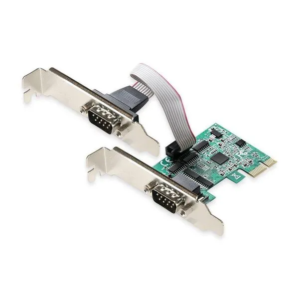 Controladora Serial c/ 2 Portas DB9 - PCI-E 1x - Comtac - 27119134 (Perfil Baixo)