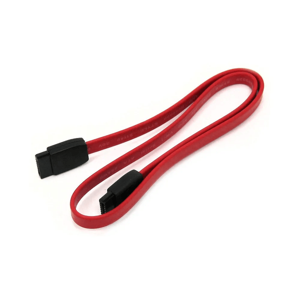 Cabo SATA (Dados) - 40cm - Vermelho - Bulk.