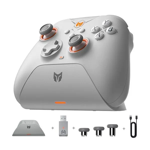 Controle s/Fio MoJhon - Gale Hall Combo Branco - Android, iOS, Switch, Windows (Branco) - BIGBIG WON