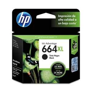 Cartucho de tinta HP 664XL - F6V31AB Preto P/ DESKJET INK ADVANTAGE 1115/2136/3836