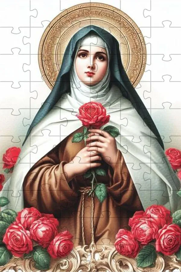Quebra-Cabeça Religiosas de Deus Santa Terezinha do menino Jesus de 300 peças