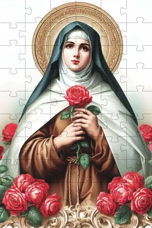 Quebra-Cabeça Religiosas de Deus Santa Terezinha do menino Jesus de 300 peças
