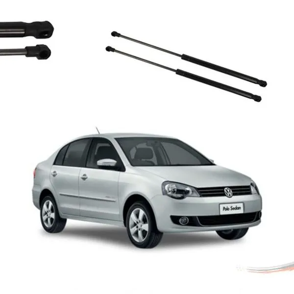 Par Amortecedor de Capô Dianteiro Polo Sedan 2002 a 2006 e Gol G5 Mola a Gás 500 mm Curso 210 mm Amortex Par Amortecedor de Capô Dianteiro Polo Sedan 2002 a 2006 e Gol G5 Compatível com Volkswagen Amortex