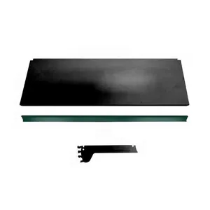 Bandeja Prateleira Ponta 30x73 New Plus Porta Etiqueta Verde Preto para Gôndolas SA Gôndolas Bandeja Prateleira Ponta 30x73 New Plus Preto Porta Etiqueta Verde SA Gôndolas
