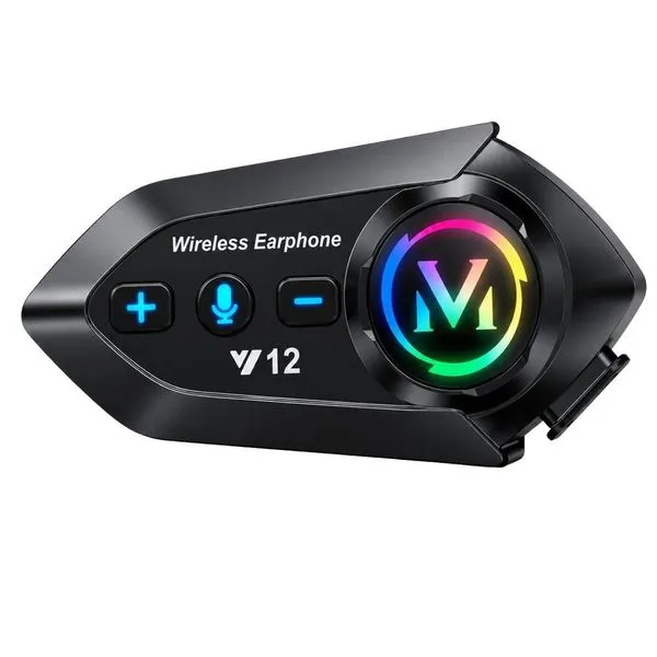 Fone para Motociclista Resistente à Chuva Preto Universal com Clipe Traseiro e Redução de Ruído MDM Fone para Motociclista Resistente à Chuva Preto Universal com Fixação em Capacete MDM
