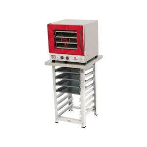 Kit Forno Turbo Elétrico Progás Fast Oven PRP-004 G2 em Aço Inox com Bancada e 4 Assadeiras Vermelho 110V Kit Forno Turbo Elétrico Progás Fast Oven PRP-004 G2 Inox com Bancada e Assadeiras Vermelho 110V
