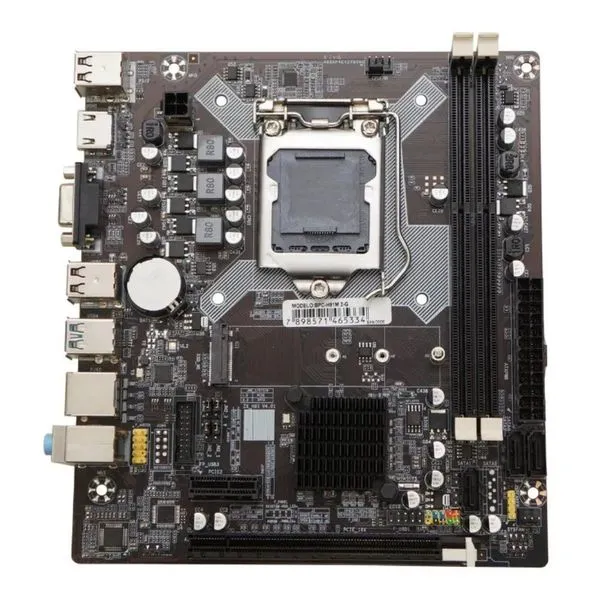 Placa Mãe BPC-H81-B85-M.2-G para Processador Core I3 I5 I7 DDR3 HDMI VGA M.2 Brazil PC Placa Mãe BPC-H81-B85-M.2-G DDR3 com HDMI VGA e M.2 Brazil PC