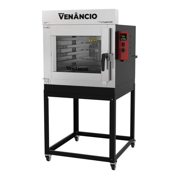Forno Turbo Venâncio Twister A Gás Com Vapor Para 5 Esteiras Com Base 110V Fvt5g 57391