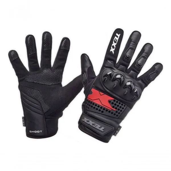Luva para Motociclista em Couro Bovino Texx Old Shoot Cano Curto Preto com Proteção Evolution Semiesportiva Higipack Luva para Motociclista em Couro Texx Old Shoot Cano Curto Preto Urbana Semiesportiva Higipack