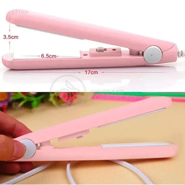 Mini Chapinha Prancha para Cabelo Morina Placas Cerâmica 160 graus Tecnologia Rápida Rosa Bivolt Mini Chapinha Prancha para Cabelo Morina Placas Cerâmica 160° Rosa Bivolt