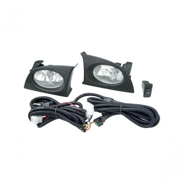 Kit Farol Auxiliar Dianteiro HD-079 para Honda Fit 2005-2006 Preto com 2 Faróis e 2 Molduras Orbe do Brasil Kit Farol Auxiliar Dianteiro HD-079 Honda Fit 2005-2006 Preto com Faróis e Molduras Orbe do Brasil